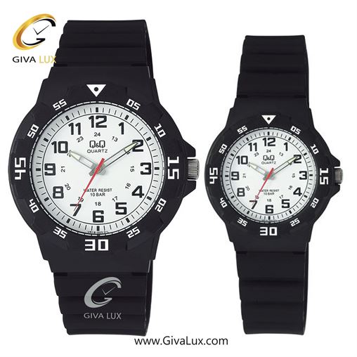 ساعت مچی اورجینال ست کیو اند کیو Q&Q مشکی | مشکی| سفید| کد رفرنس مردانه: VR18J003Y، زنانه: VR19J003Y